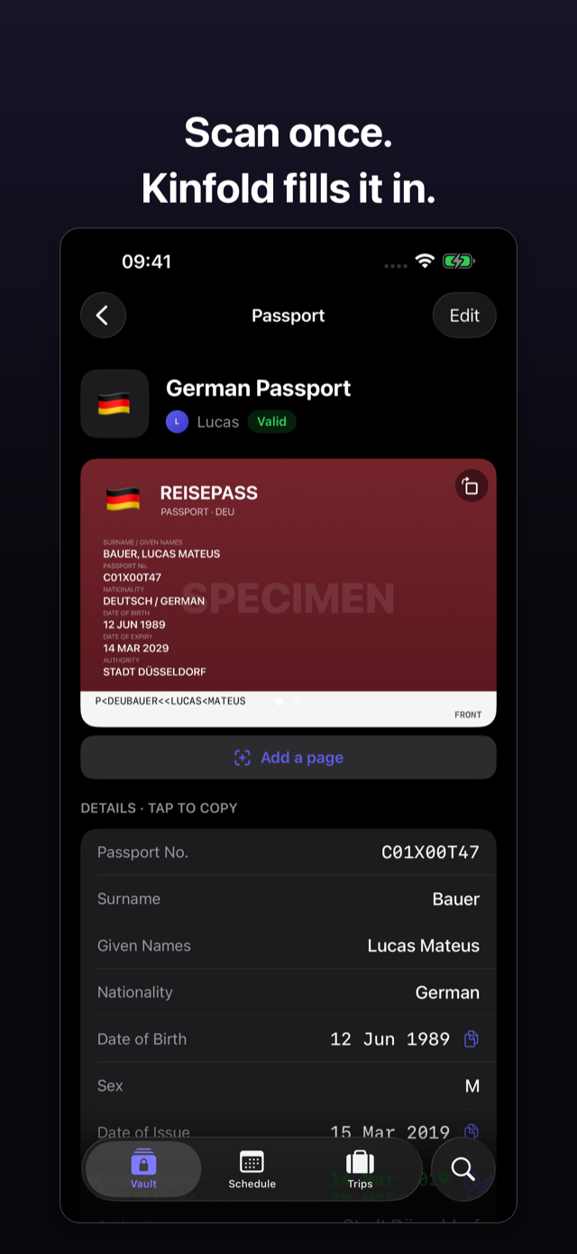 Document detail with smart-copy
