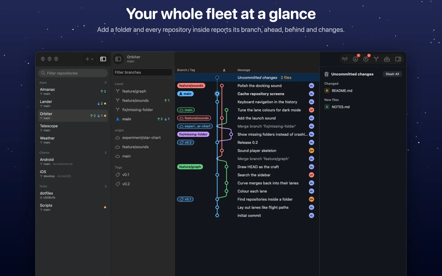 GroundControl — Project file changes