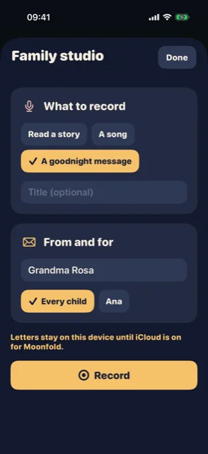 Moonfold — Story studio in development