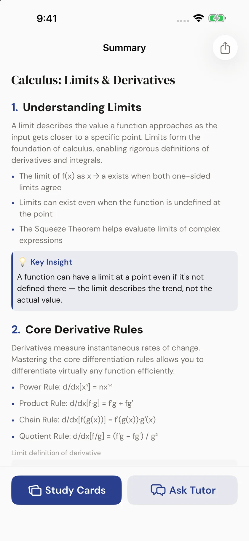 Brainfold — Rich summaries (en-AU)