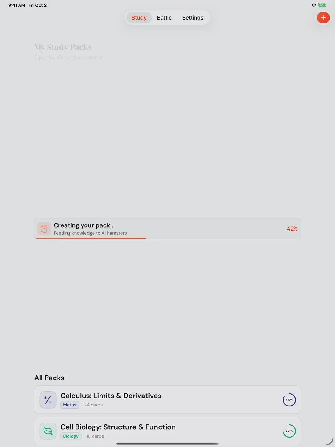 Brainfold on iPad — en-IN