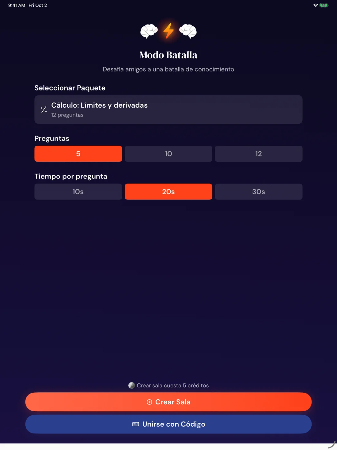 Brainfold — Modo batalla · iPad (es)