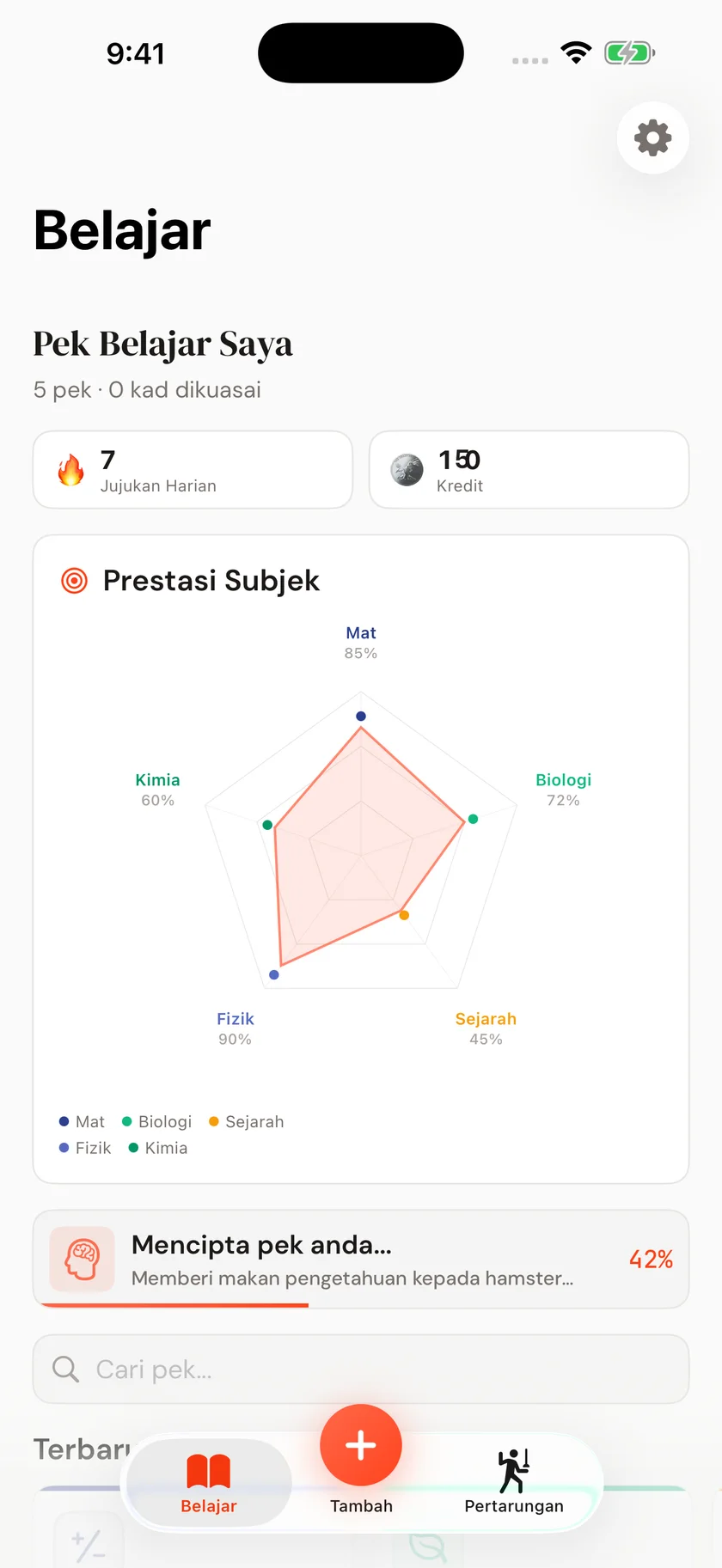 Brainfold — Rakan belajar AI (ms)