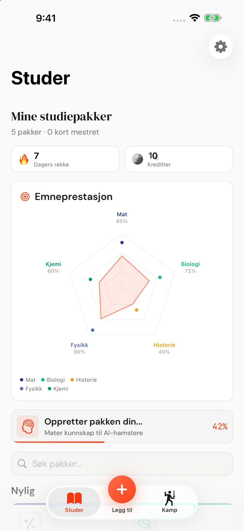 Brainfold — AI-studiepartner (nb)