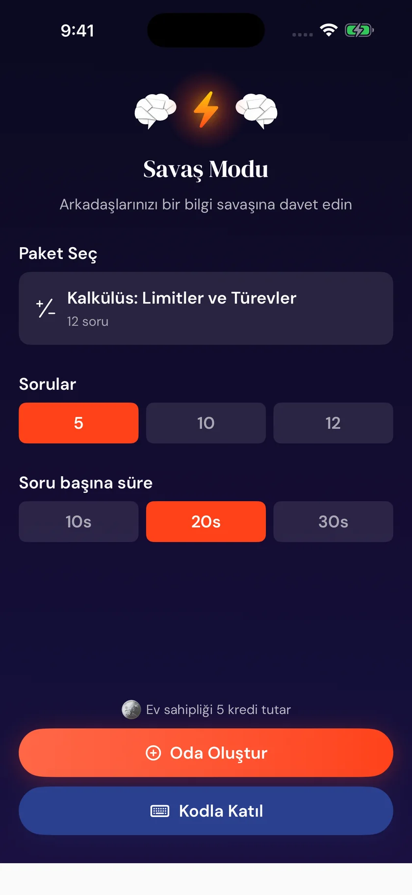 Brainfold — Yarışma modu (tr)