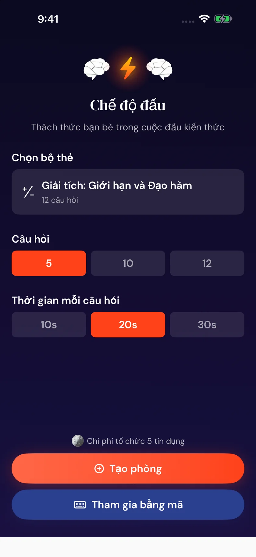 Brainfold — Chế độ đấu trí (vi)