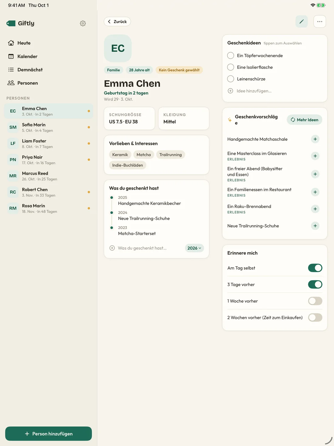 Giftly — Die kleinen Details · iPad (de)