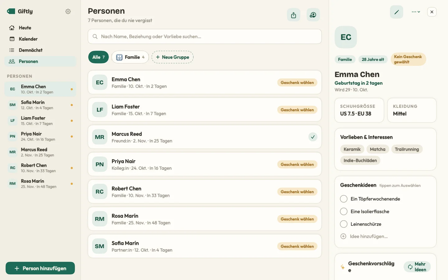 Giftly — Ideen statt Rätselraten · Mac (de)