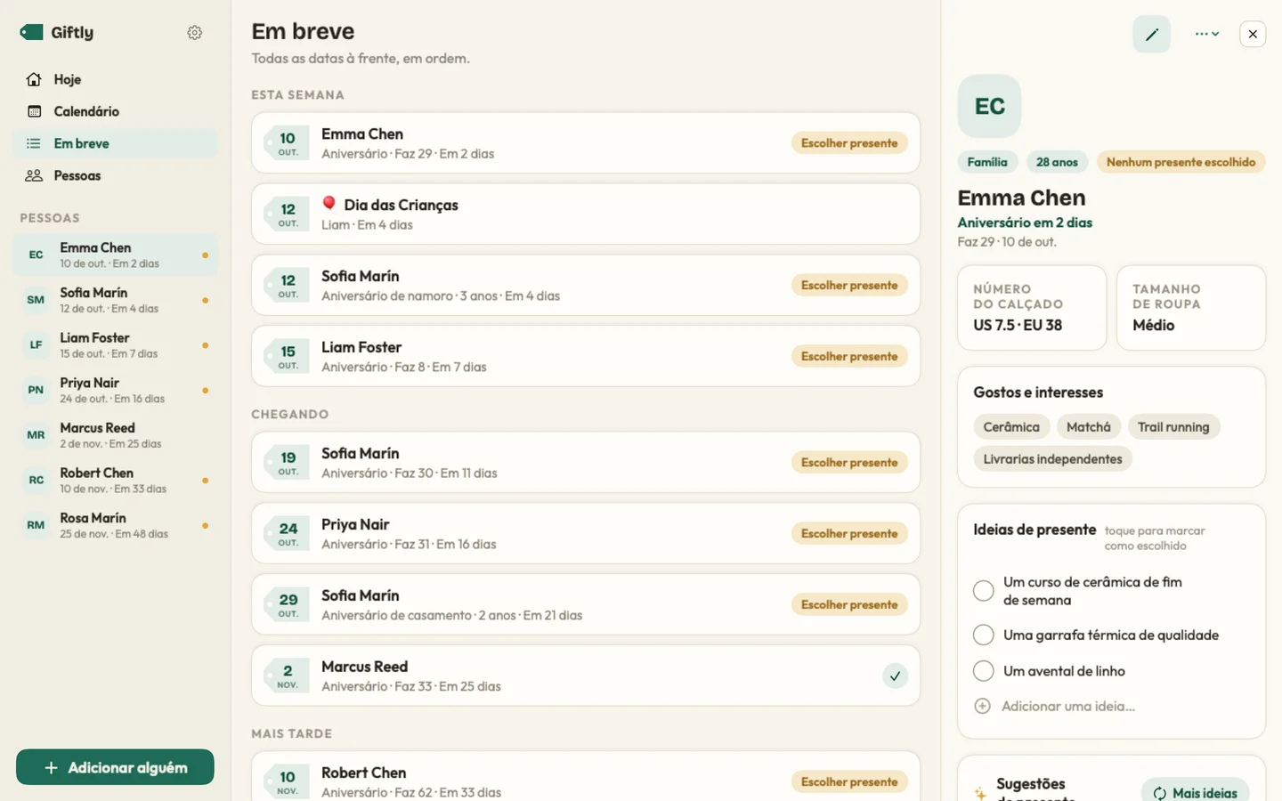 Giftly — Datas que importam · Mac (pt-BR)