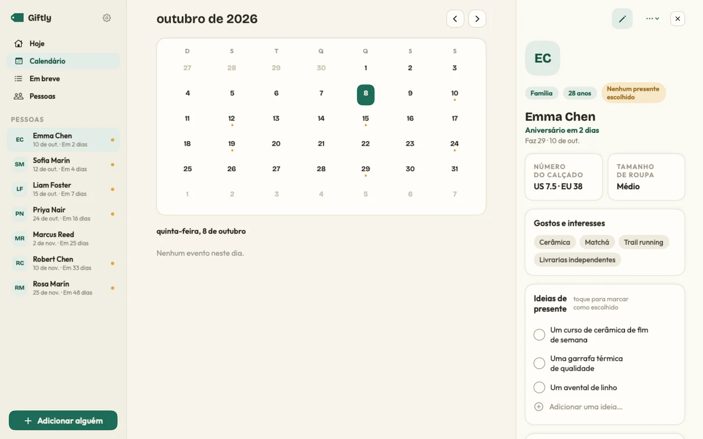 Giftly — Os pequenos detalhes · Mac (pt-BR)