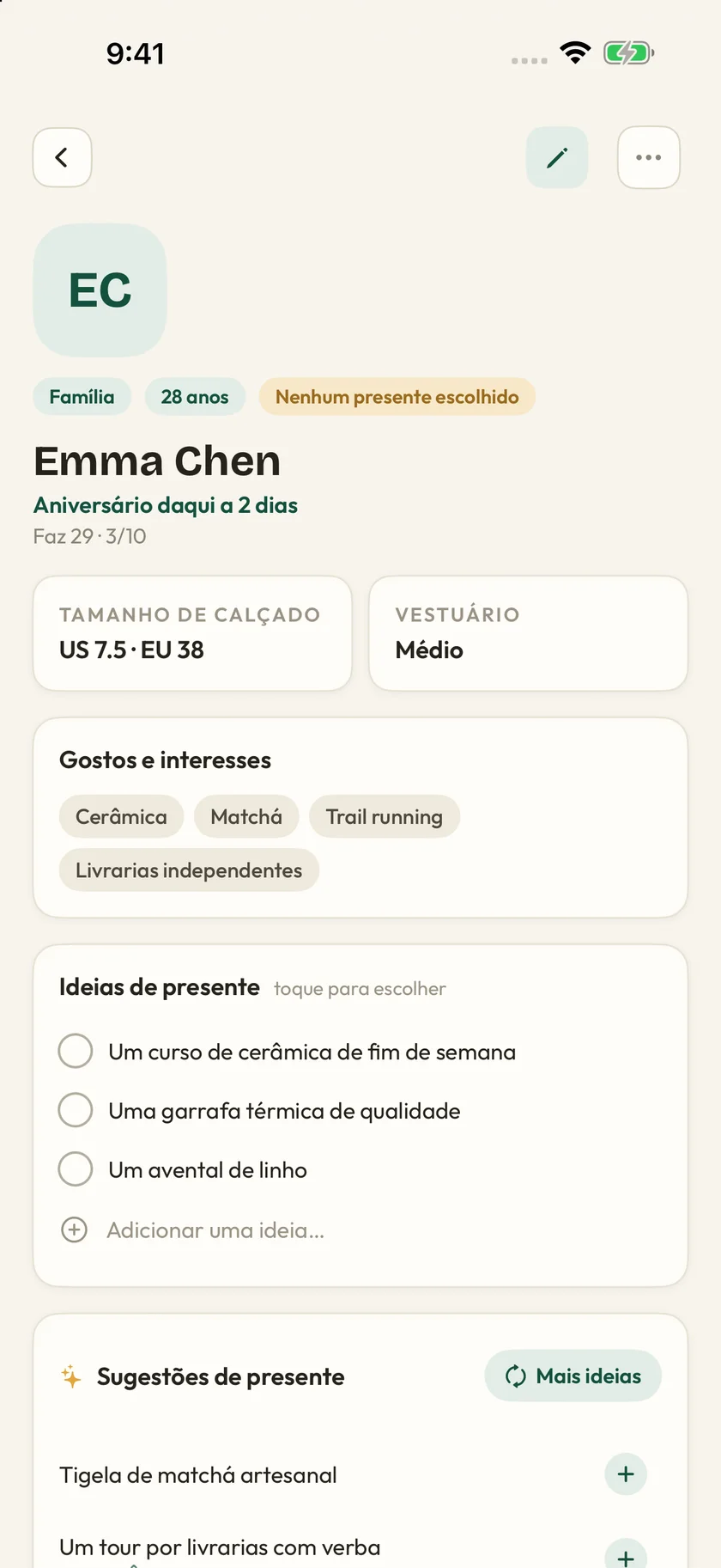 Giftly — Os pequenos detalhes (pt-PT)