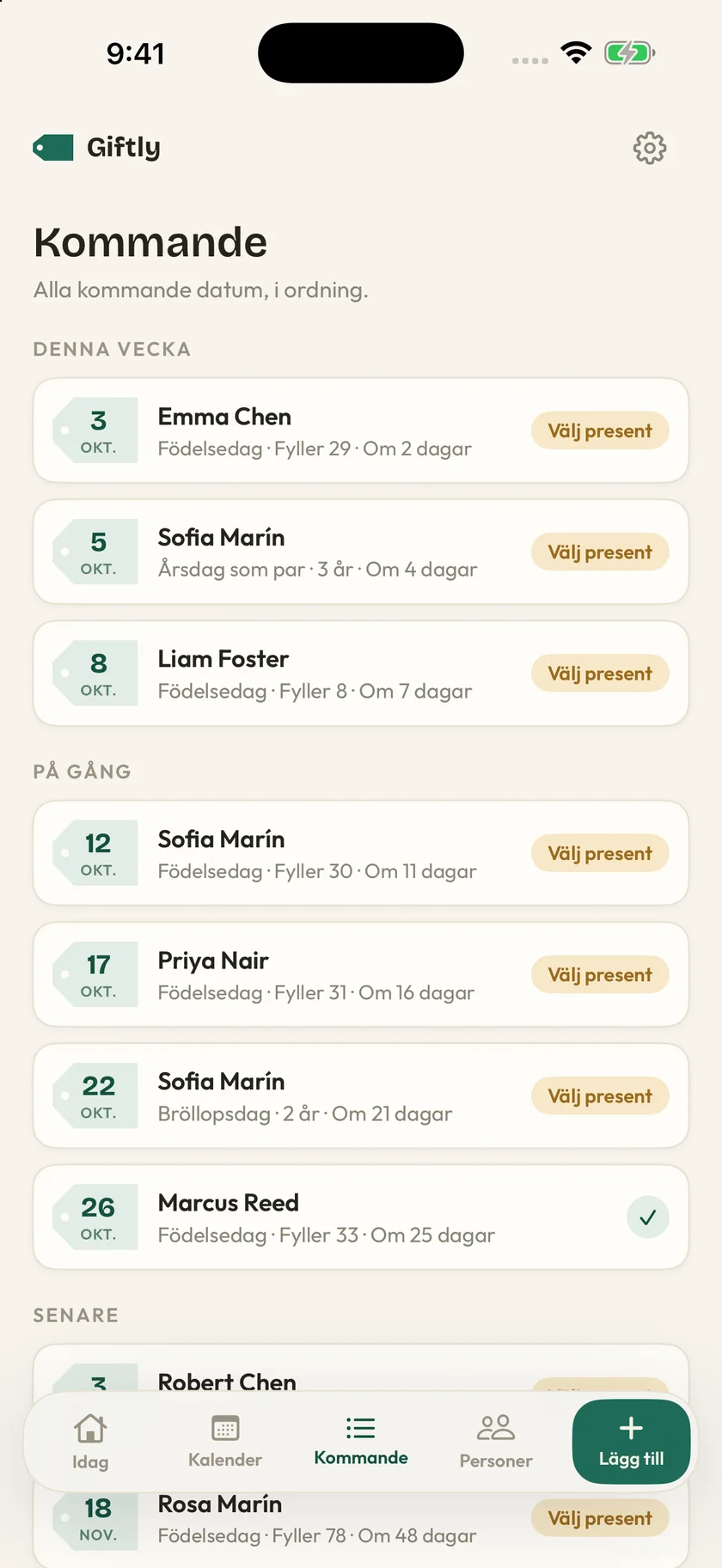 Giftly — Datum som betyder något (sv)