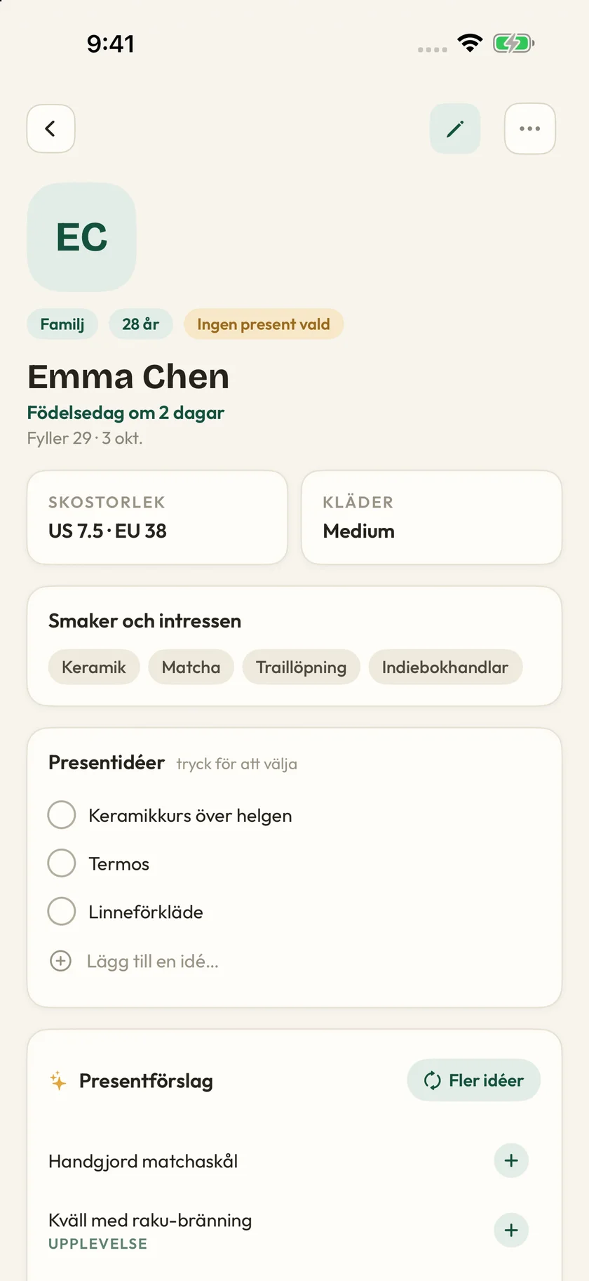 Giftly — Idéer, inte gissningar (sv)