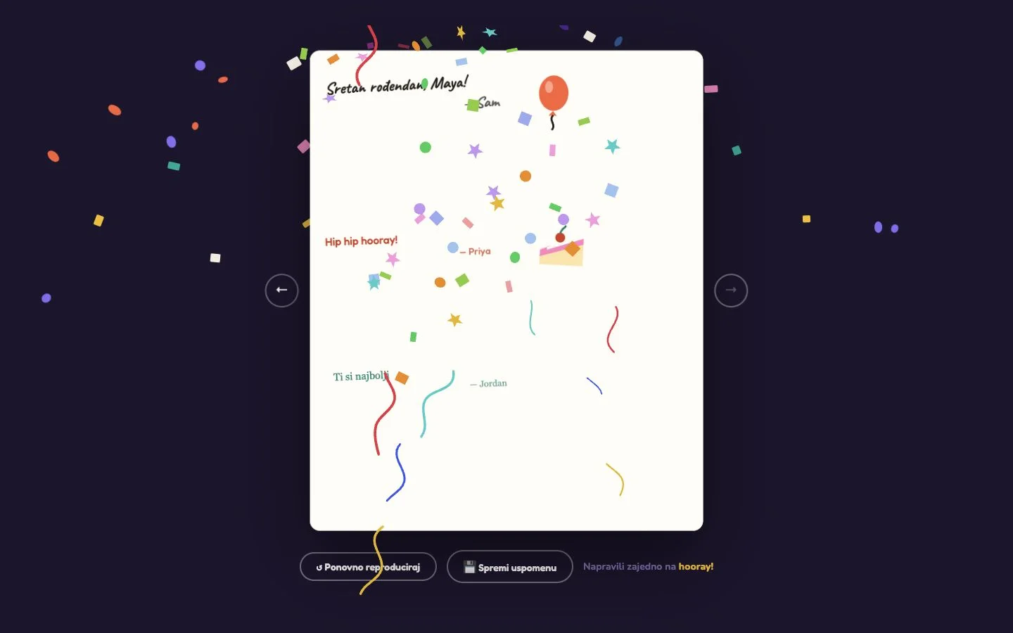 Hooray — Gotova čestitka (hr)