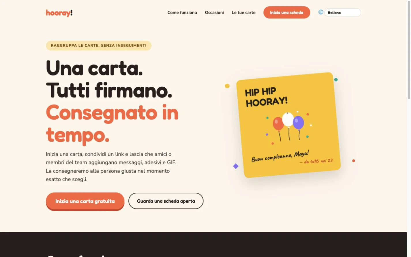 Hooray — Un biglietto d'auguri di gruppo (it)