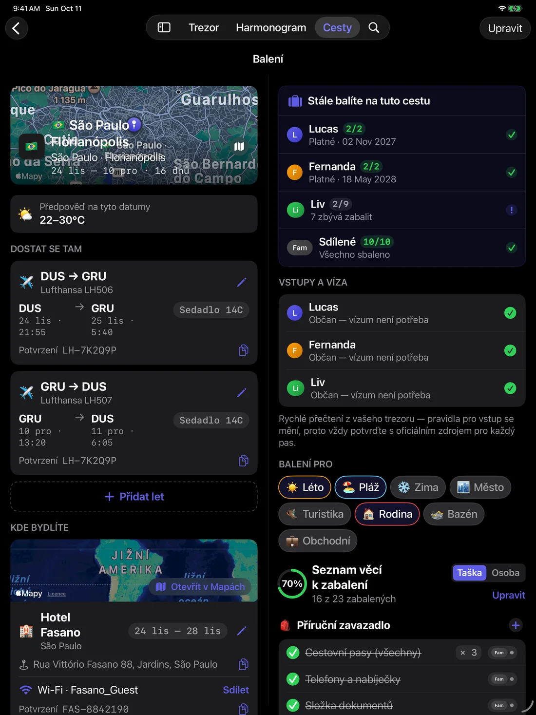 Kinfold — Každá cesta má plán. · iPad (cs)