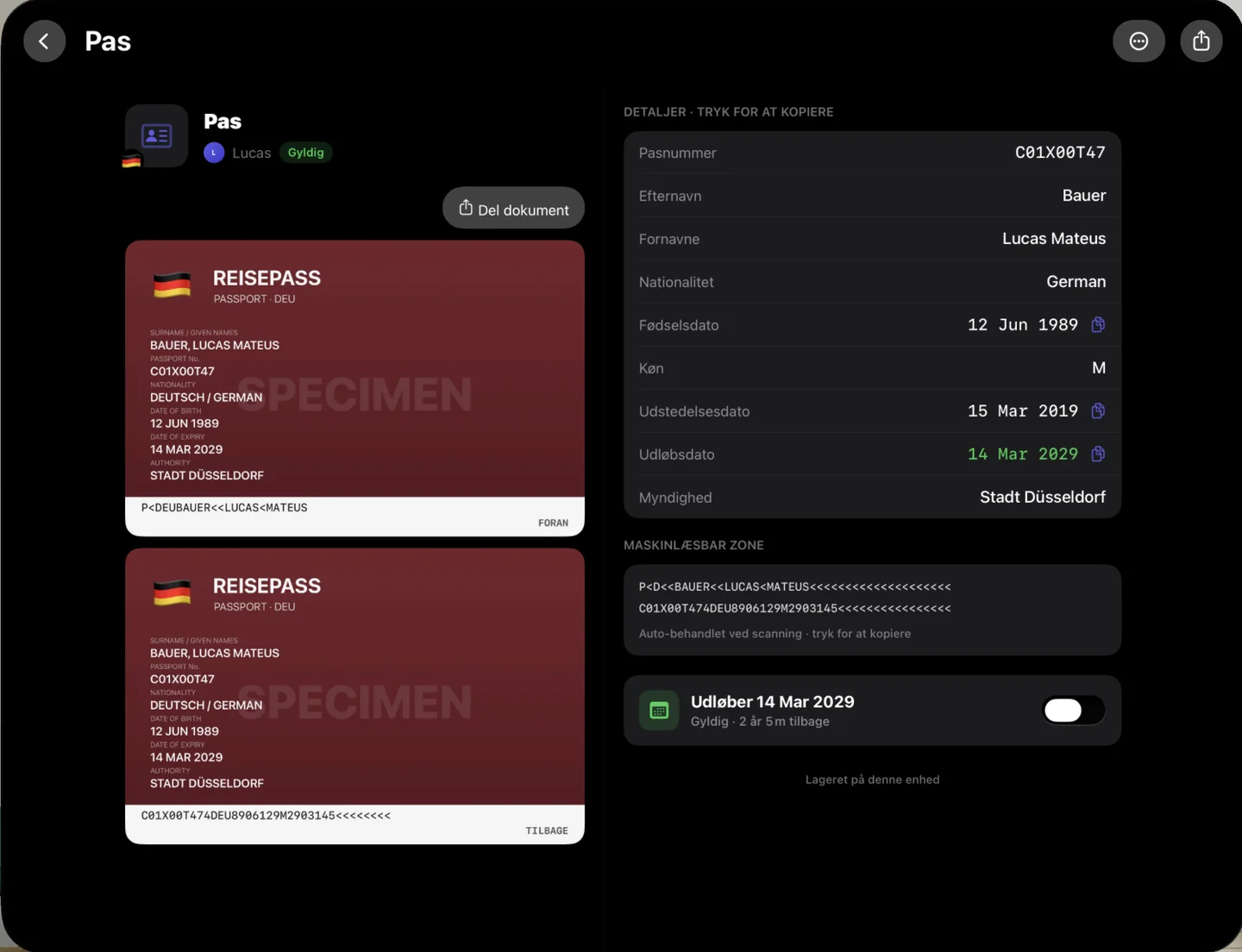 Kinfold — Detaljer med ét tryk. · Apple Vision Pro (da)