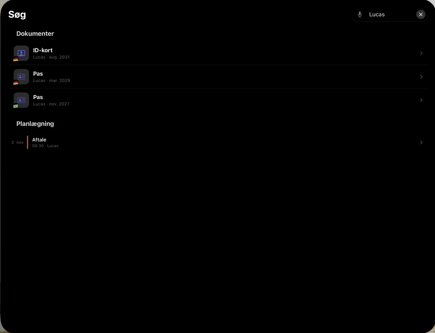 Kinfold — Find det. Kom videre. · Apple Vision Pro (da)