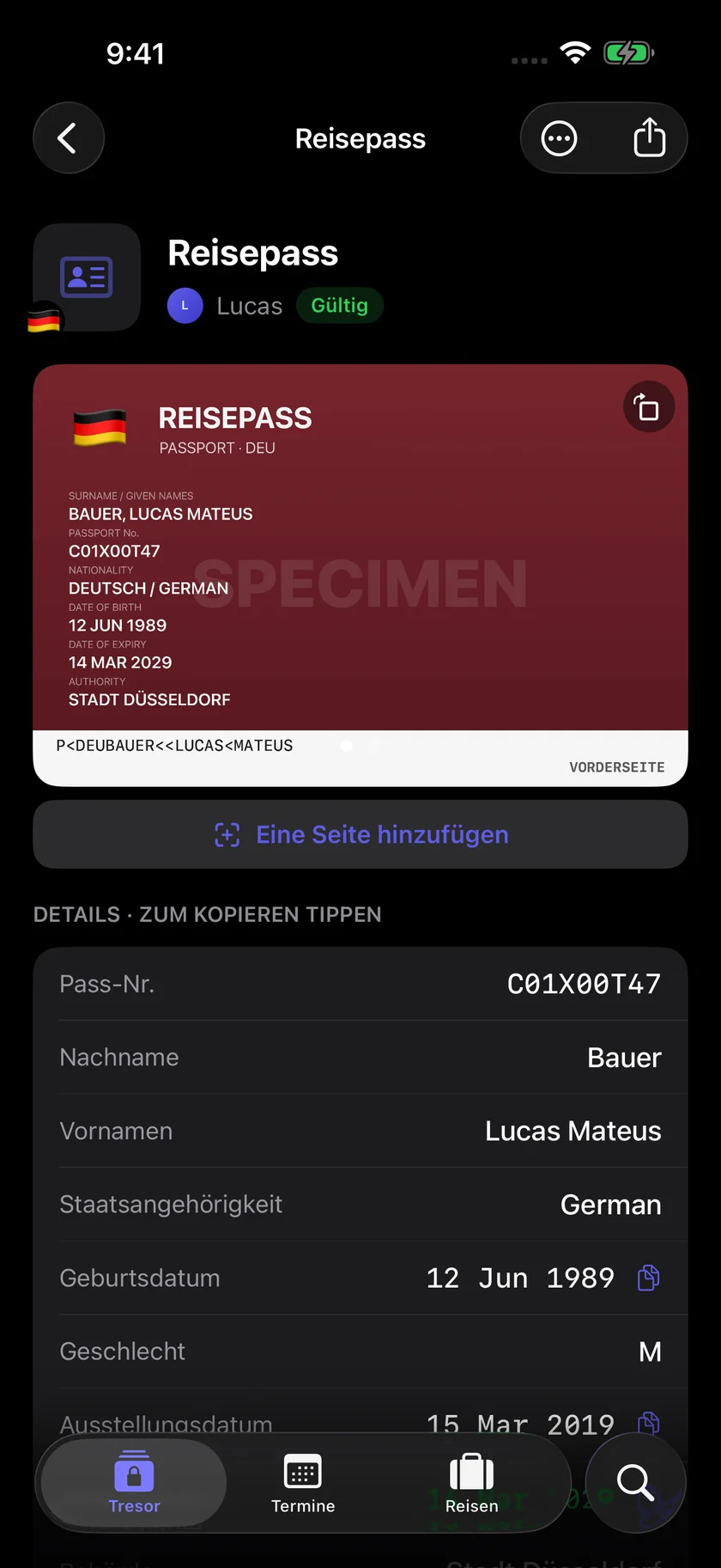 Kinfold — Details mit einem Tippen. (de)