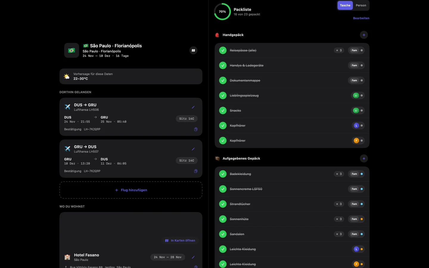 Kinfold — Für alle packen. Weniger vergessen. · Mac (de)