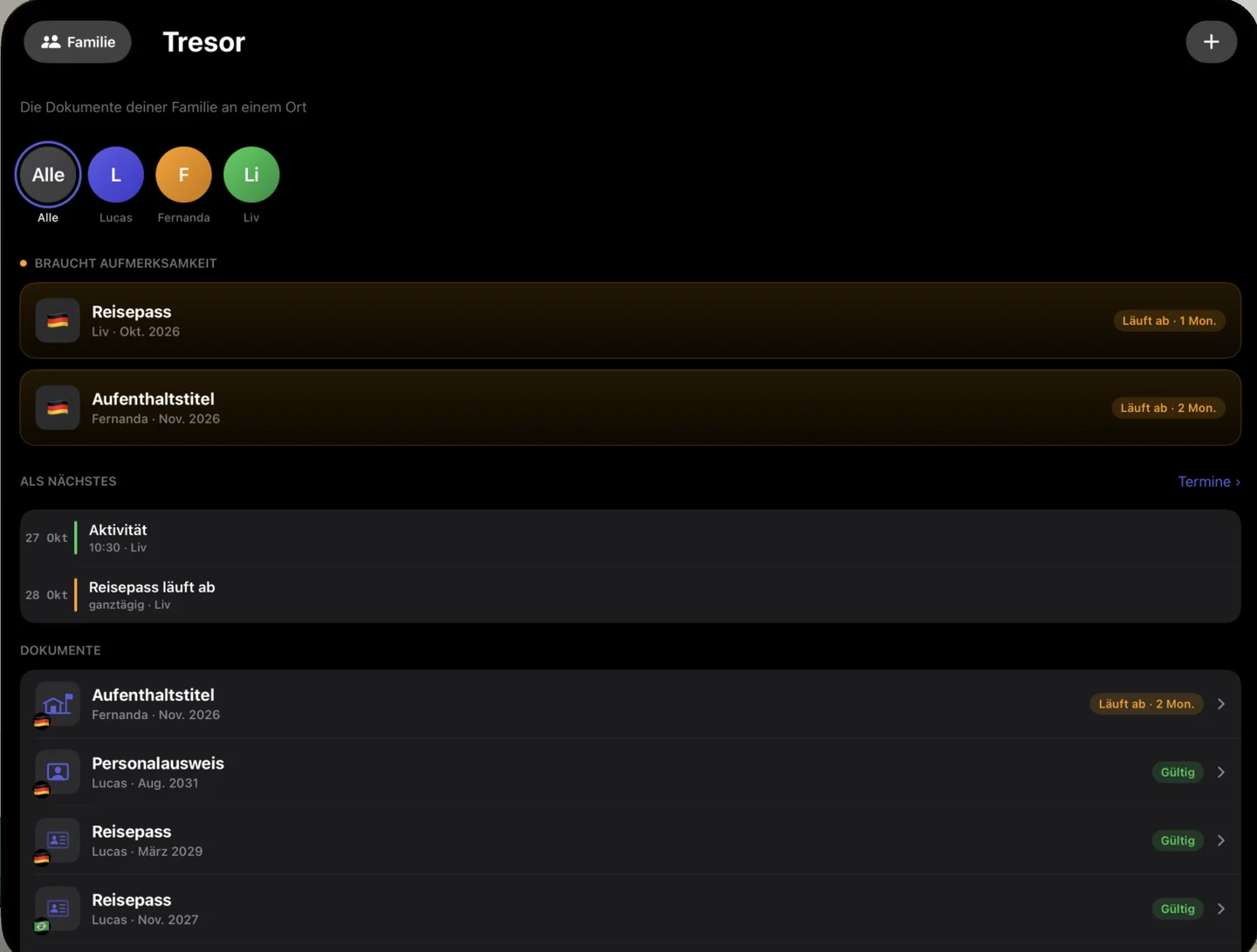 Kinfold on Apple Vision Pro — de