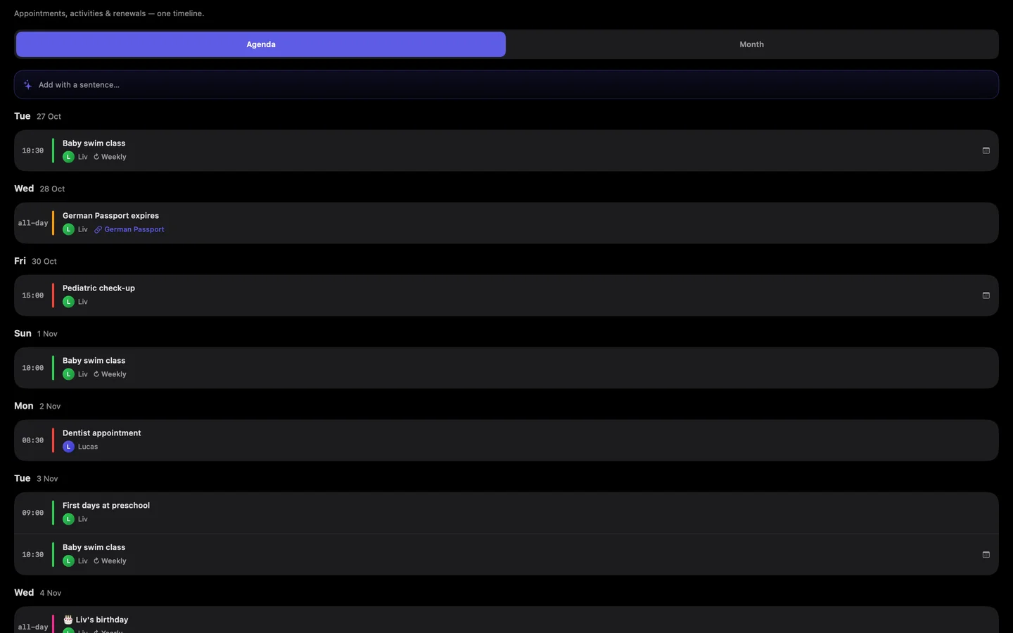Kinfold — Keep the family on the same page. · Mac (en-AU)