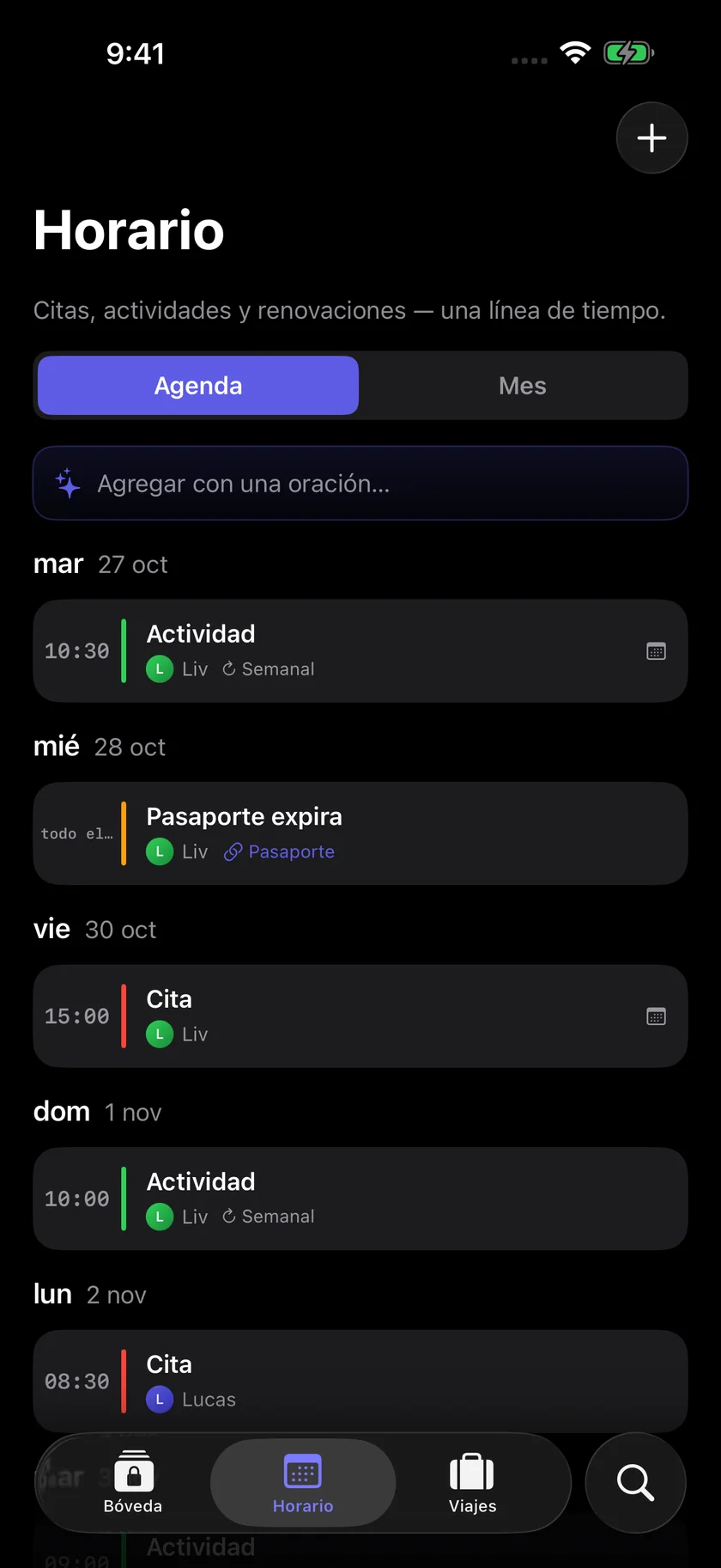 Kinfold — Una agenda para la familia. (es-419)