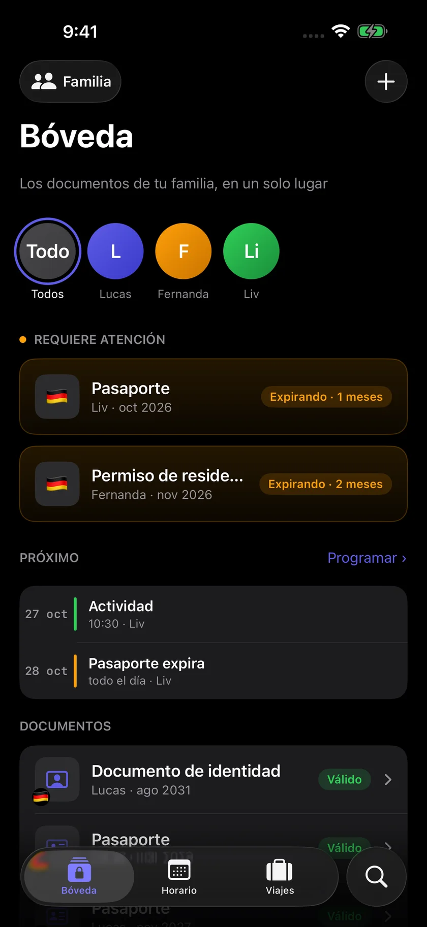 Kinfold — Tu familia, lista para salir. (es)
