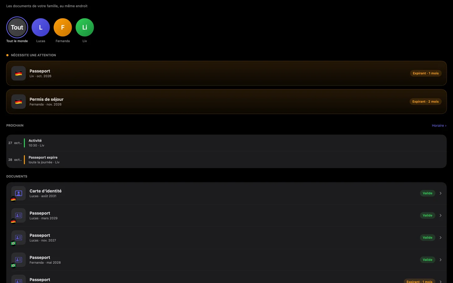 Kinfold on Mac — fr-CA