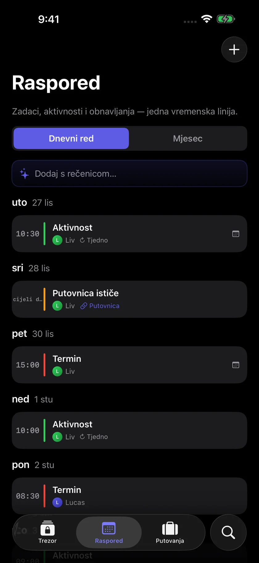 Kinfold — Jedan obiteljski raspored. (hr)