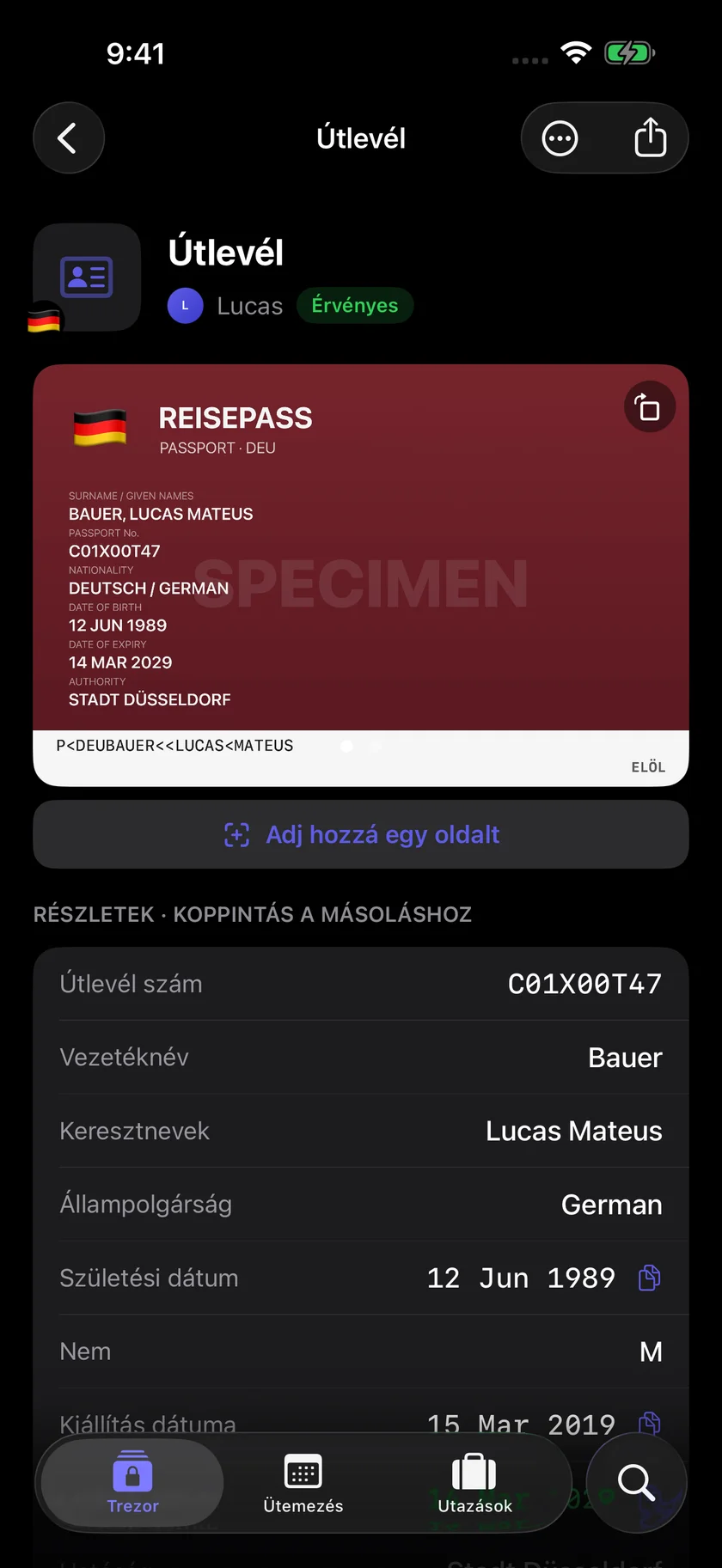 Kinfold — Adatok egy koppintással. (hu)