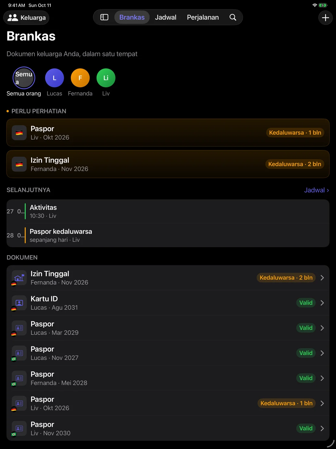 Kinfold on iPad — id