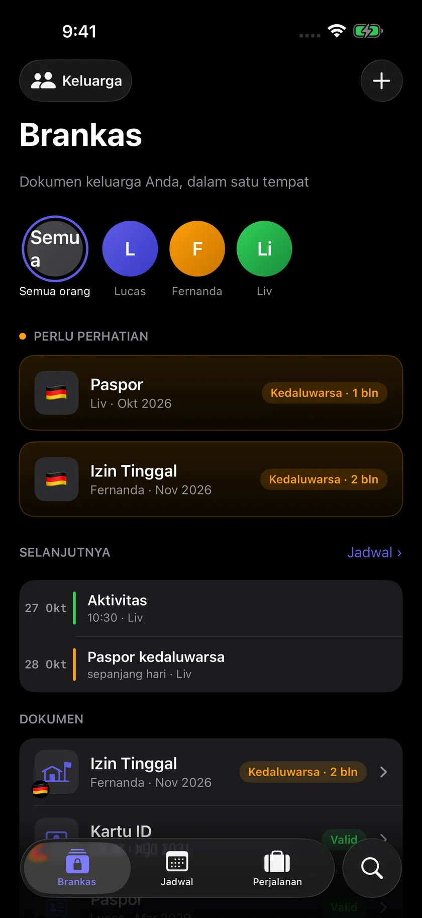 Kinfold — Keluarga siap berangkat. (id)