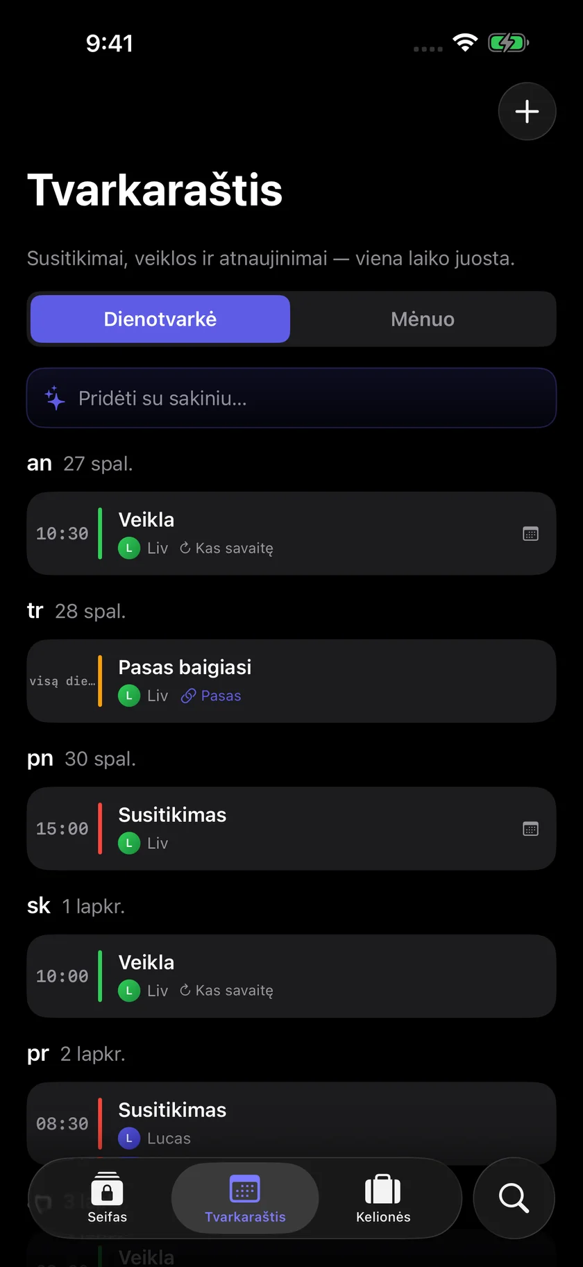Kinfold — Vienas šeimos tvarkaraštis. (lt)