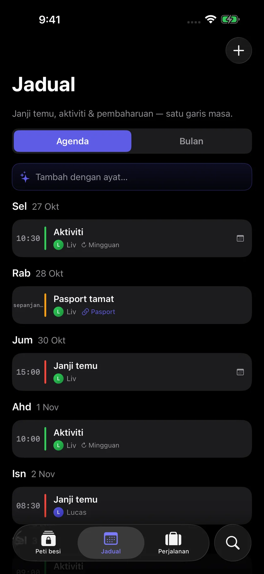 Kinfold — Satu jadual keluarga. (ms)