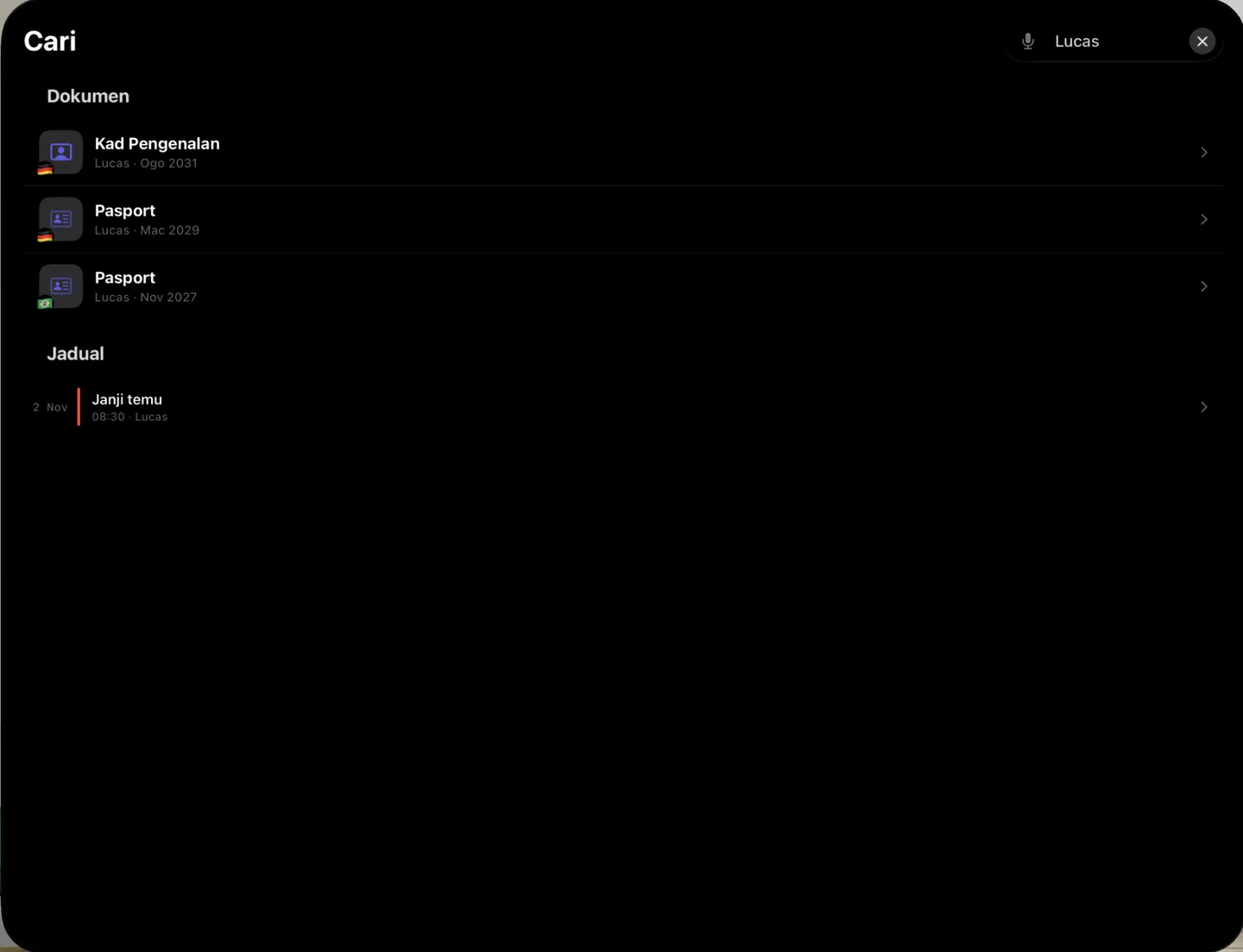 Kinfold — Cari. Teruskan hari. · Apple Vision Pro (ms)