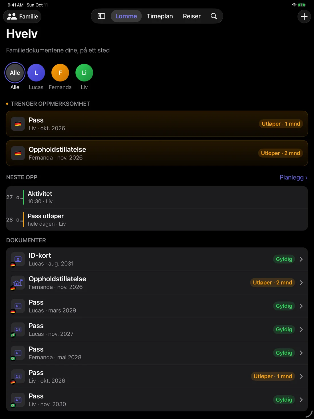 Kinfold on iPad — nb