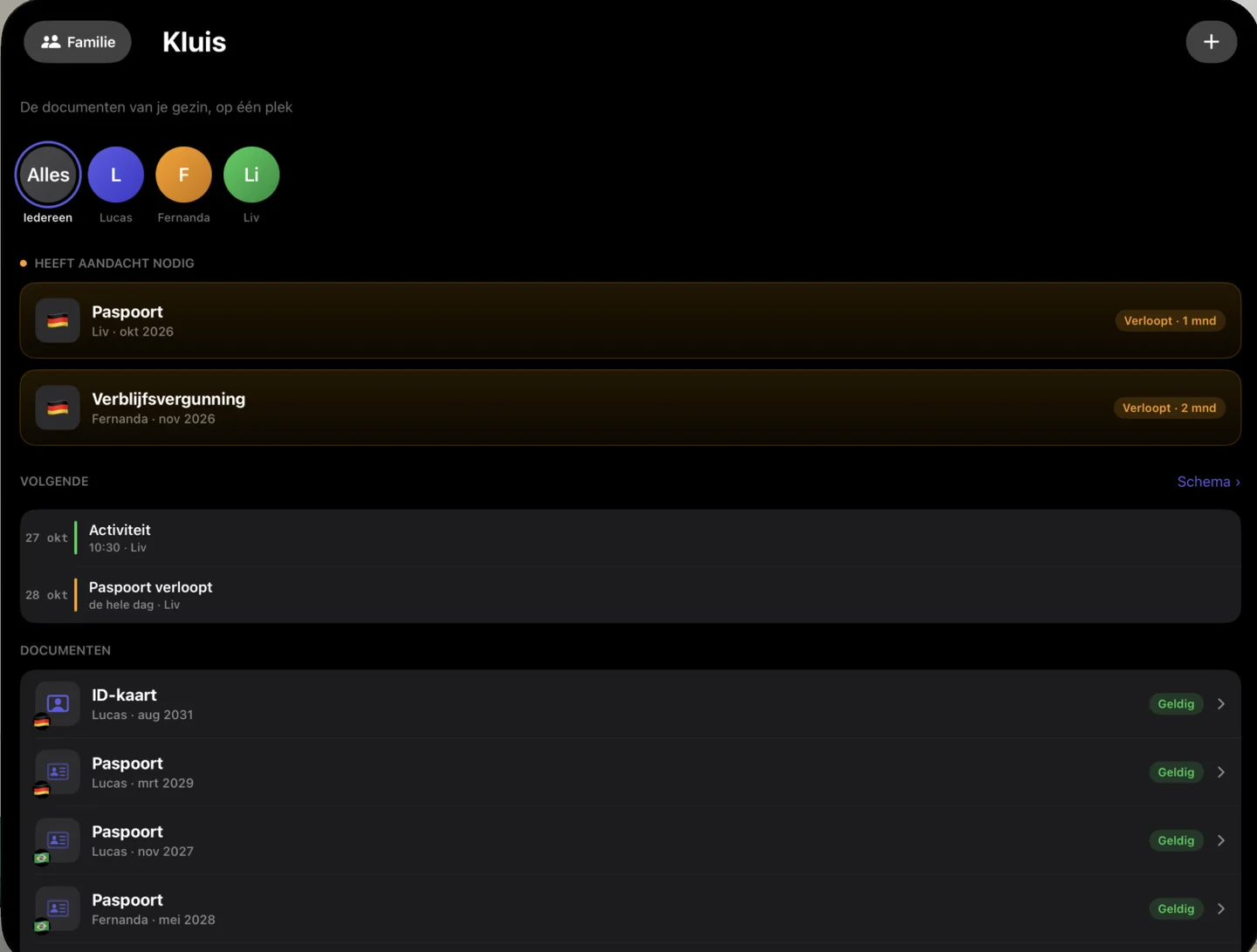 Kinfold on Apple Vision Pro — nl
