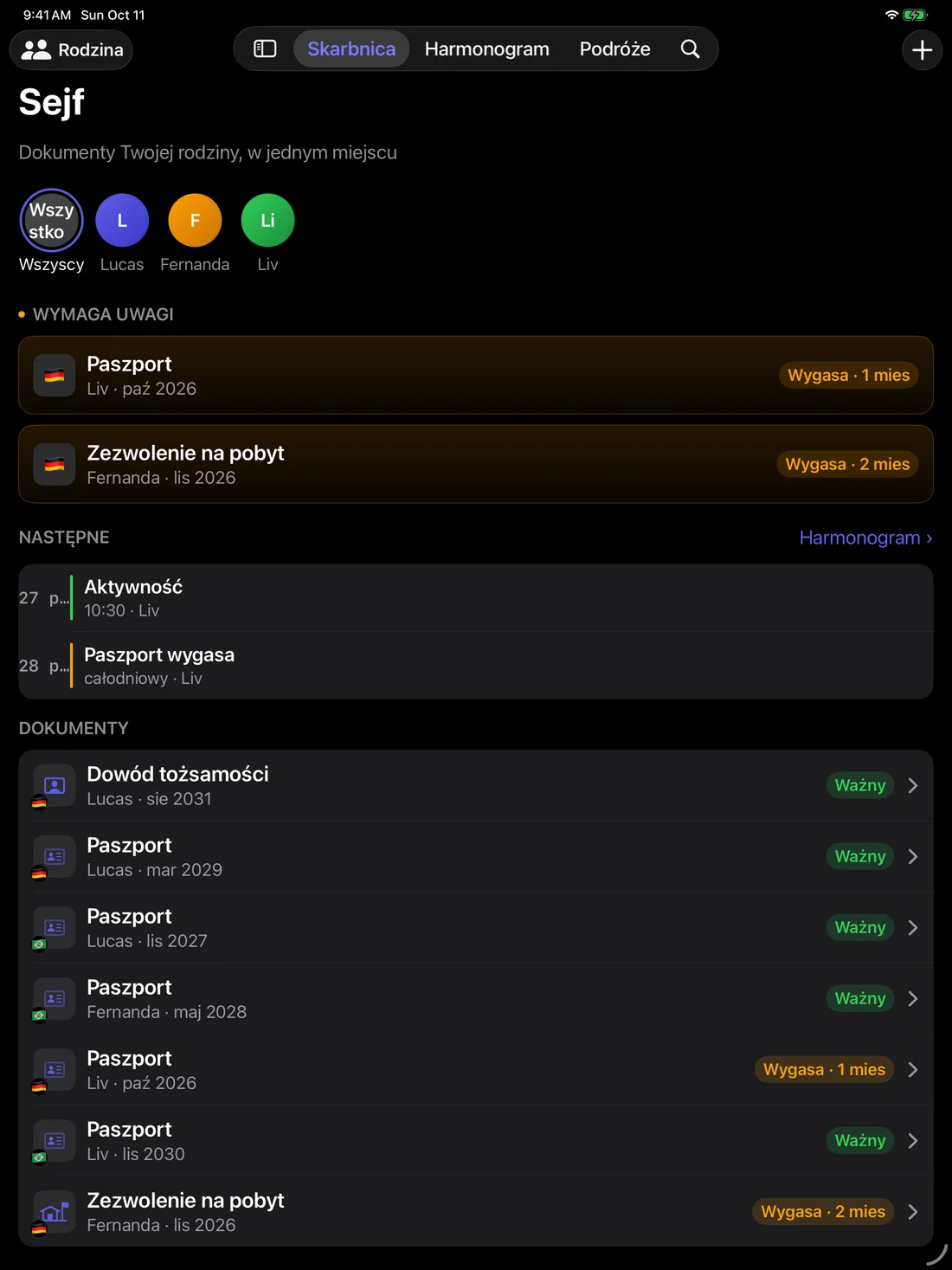Kinfold on iPad — pl