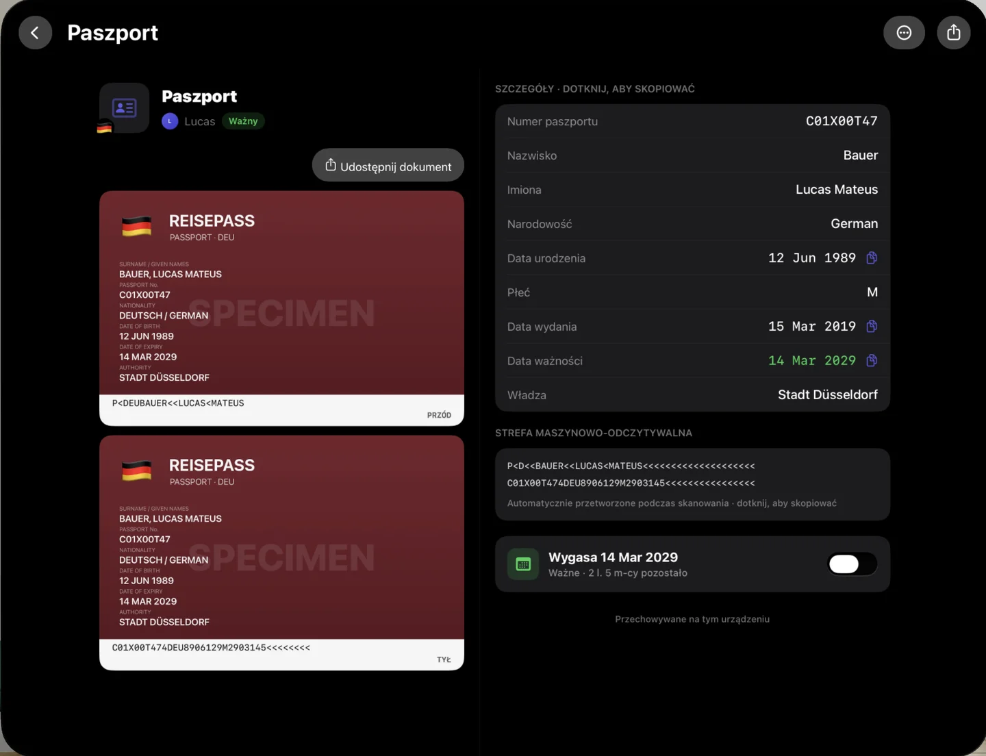 Kinfold — Szczegóły jednym stuknięciem. · Apple Vision Pro (pl)