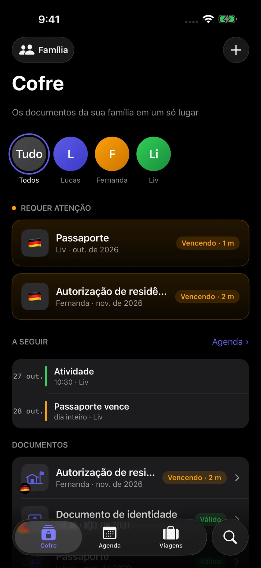 Kinfold — Sua família. Pronta para partir. (pt-BR)