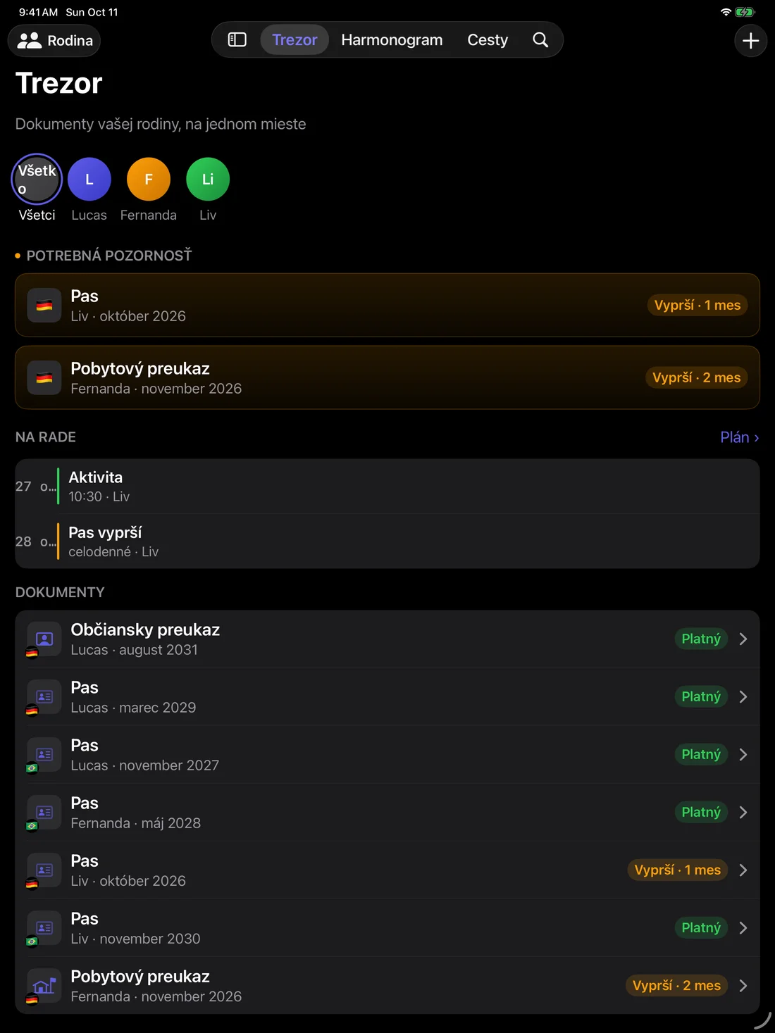 Kinfold on iPad — sk