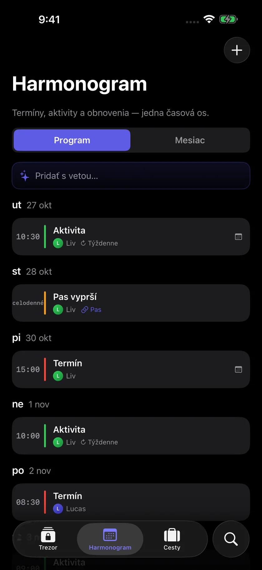 Kinfold — Jeden rodinný rozvrh. (sk)