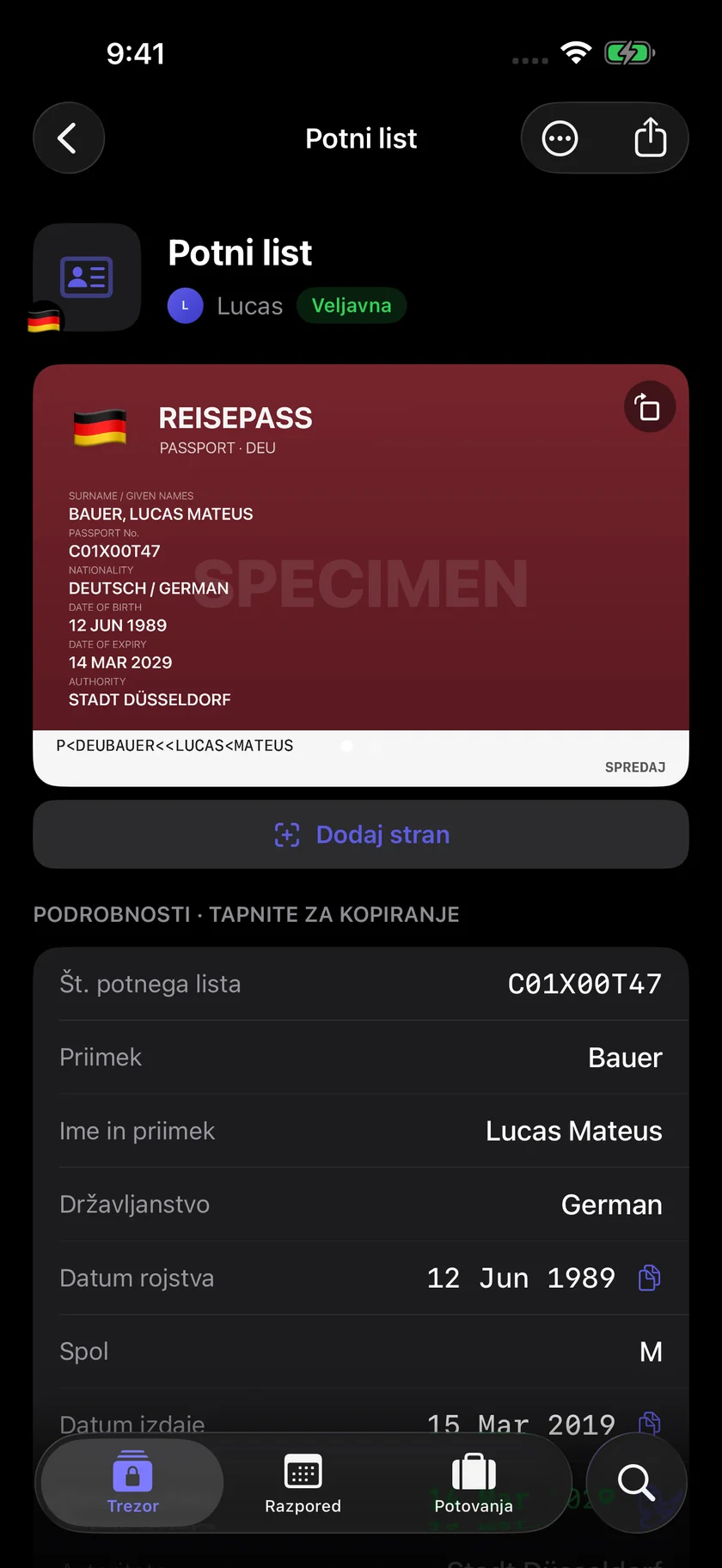 Kinfold — Podatki z enim dotikom. (sl)