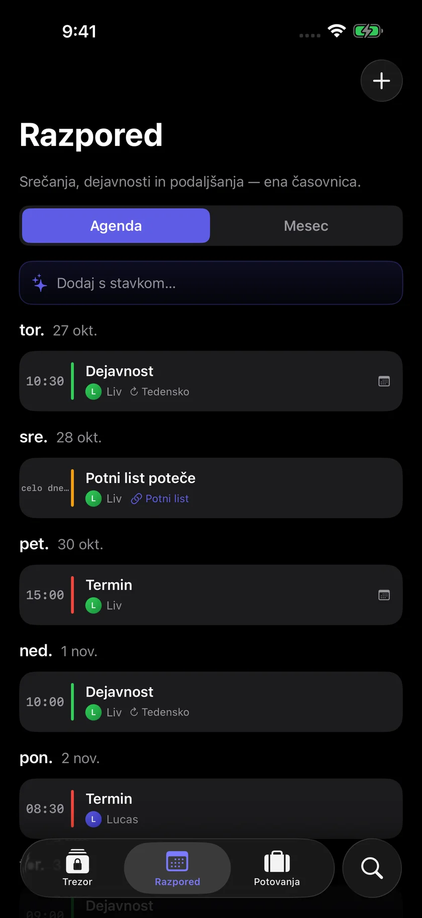 Kinfold — En družinski urnik. (sl)