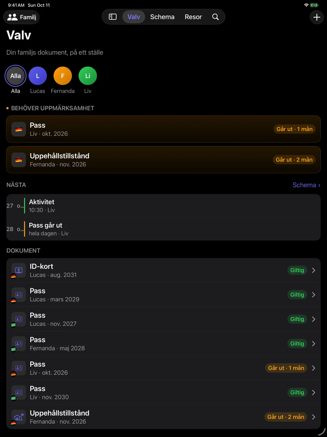 Kinfold on iPad — sv