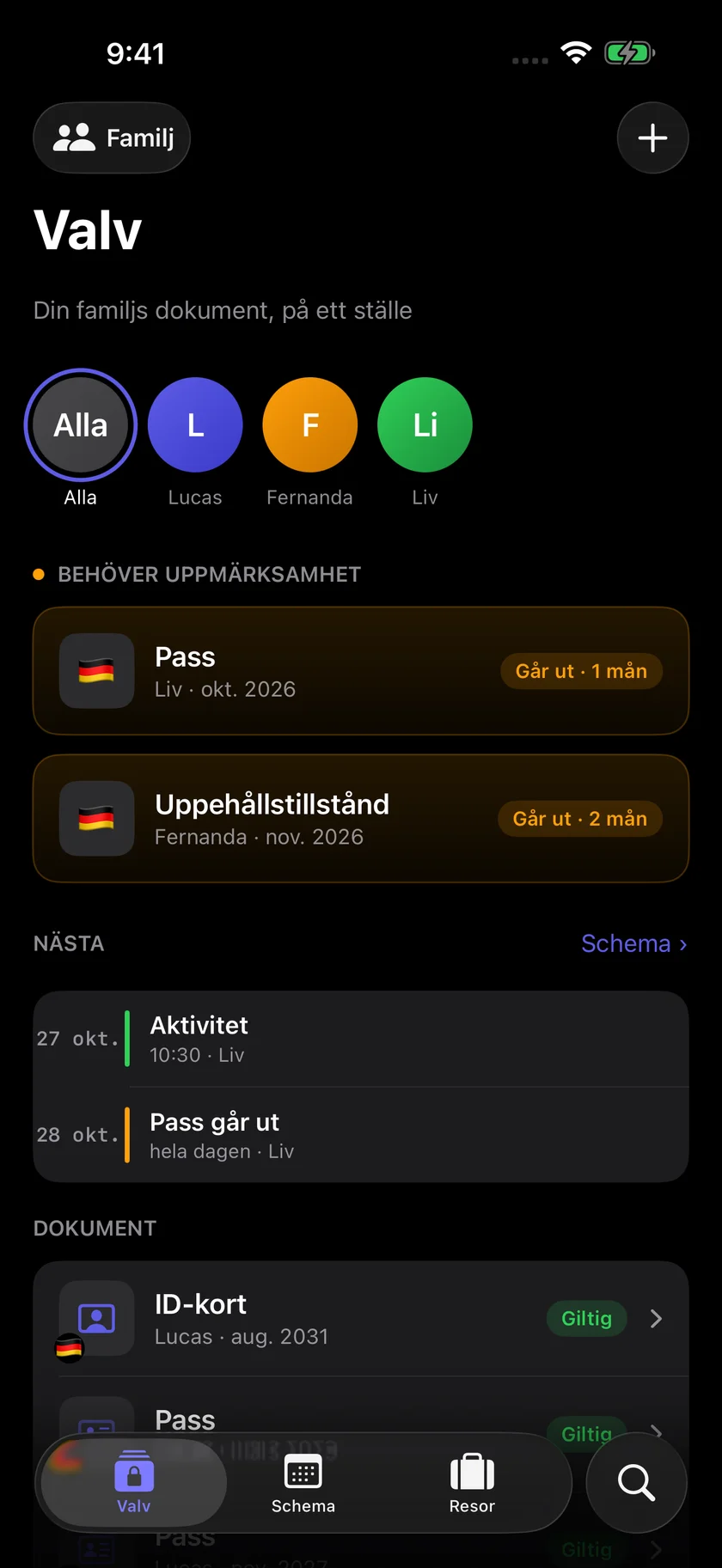 Kinfold — Familjen är redo att åka. (sv)