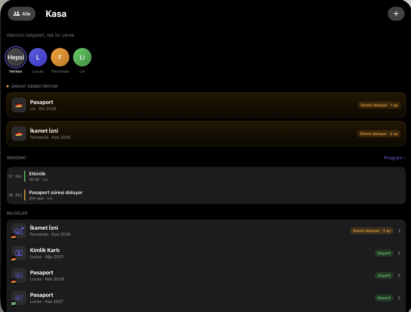 Kinfold on Apple Vision Pro — tr