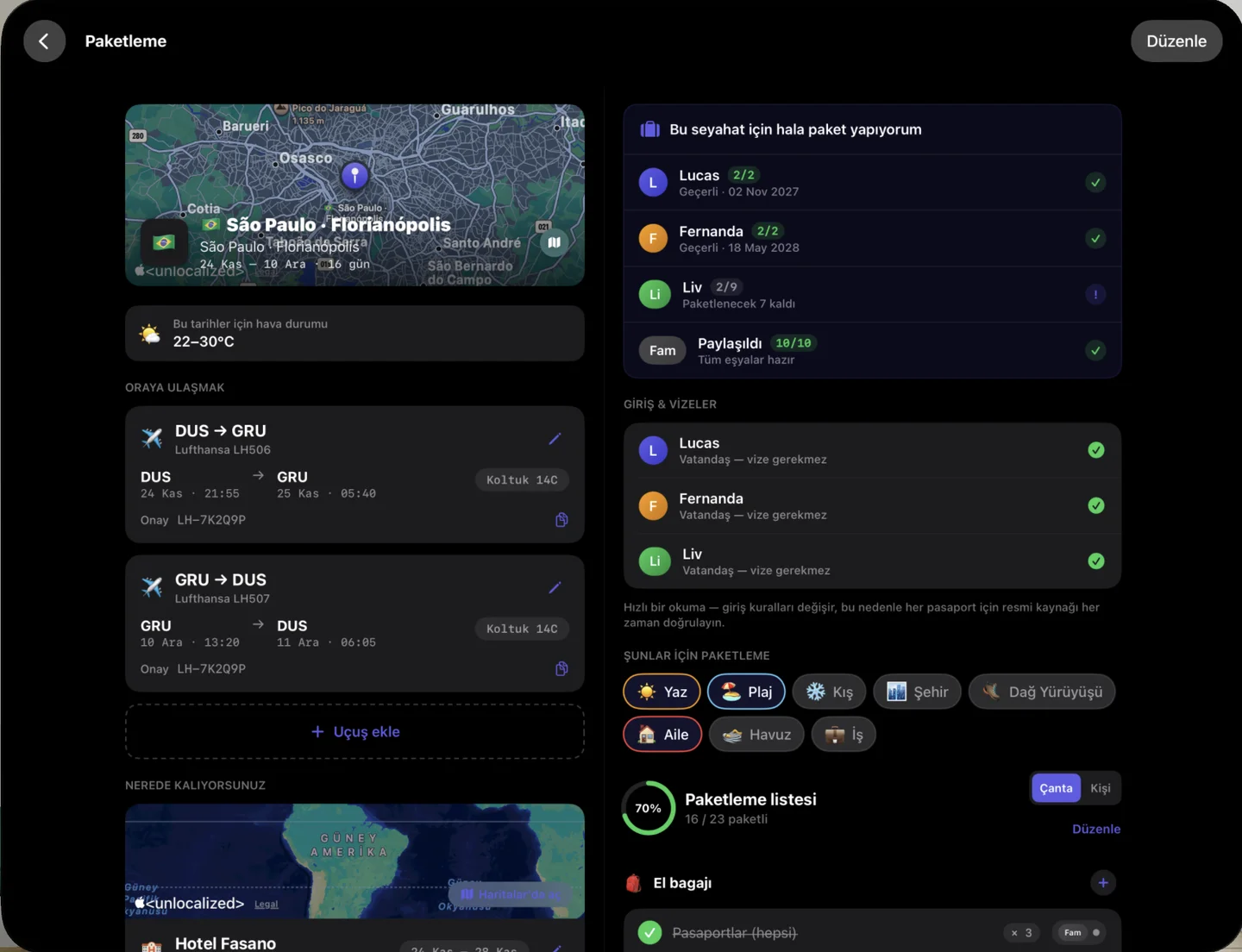 Kinfold — Her seyahat. Net bir plan. · Apple Vision Pro (tr)