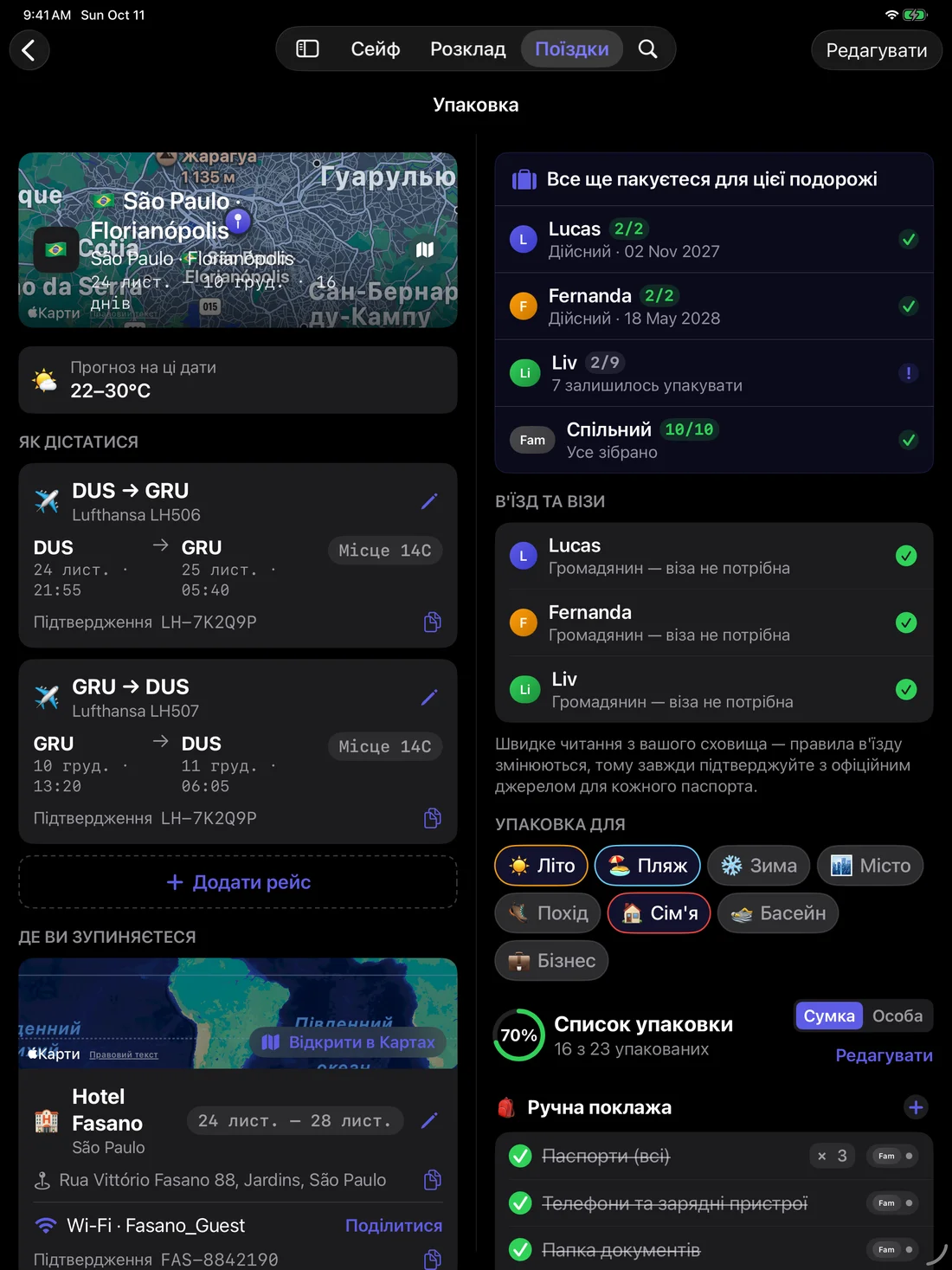 Kinfold — Кожна подорож. Чіткий план. · iPad (uk)